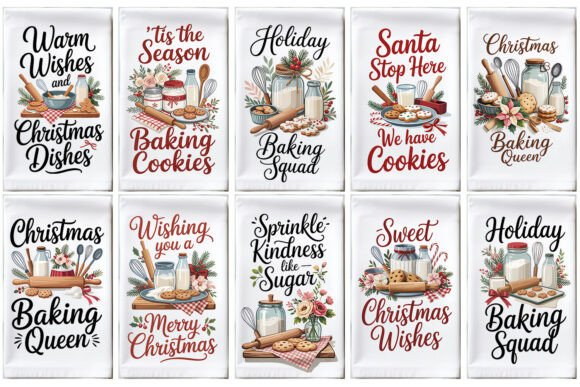 Christmas Towel Sublimation Bundle,
