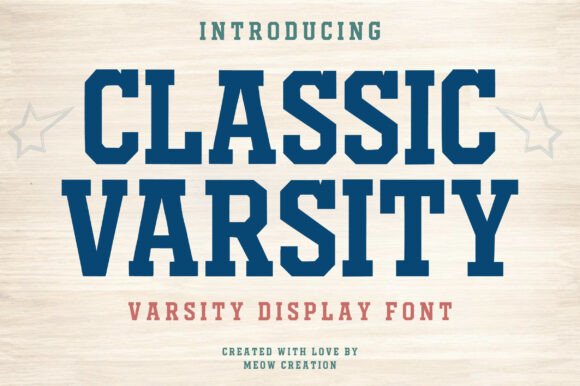 Classic Varsity Font - Preview 1