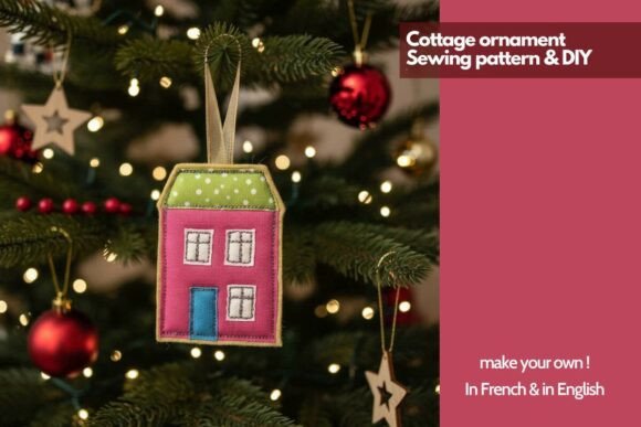 Cottage Ornament Sewing DIY Pattern