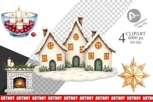 Cozy Hygge Winter Clipart Graphics