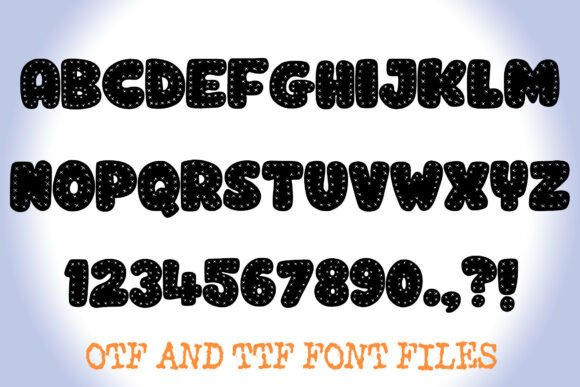 Cross Stitch Sewing Font - Preview 1