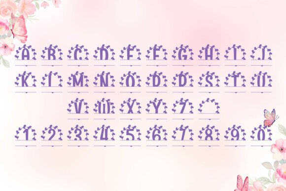 Fleuric Split Monogram Font - Preview 3