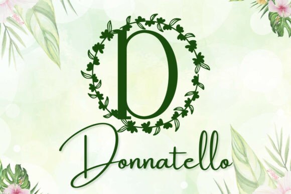 Florcrest Monogram Font PNG with transparent background - Preview 1