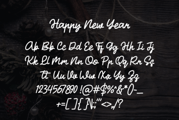 Happy New Year Font - Preview 1