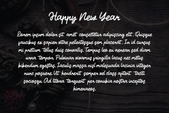 Happy New Year Font - Preview 2