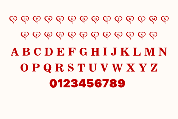 Heart Love Font - Preview 1