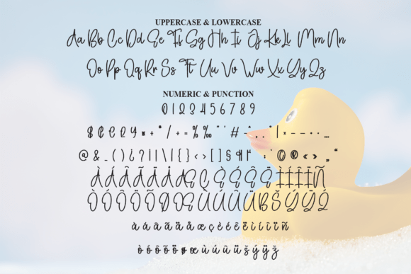 Hello Ducky Font font preview - 6