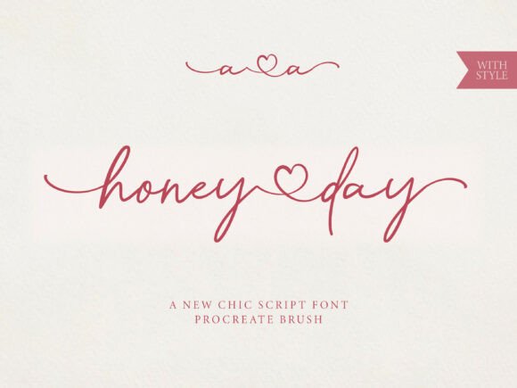 Honey Day Font - Cute Lettering Fonts