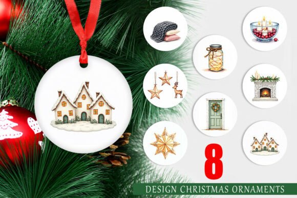 Hygge Winter Ornament Art Graphics