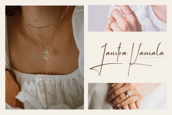 Janitra Kamala Font PNG with transparent background - Preview 3