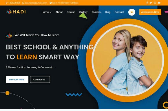 Kids Learning HTML Template