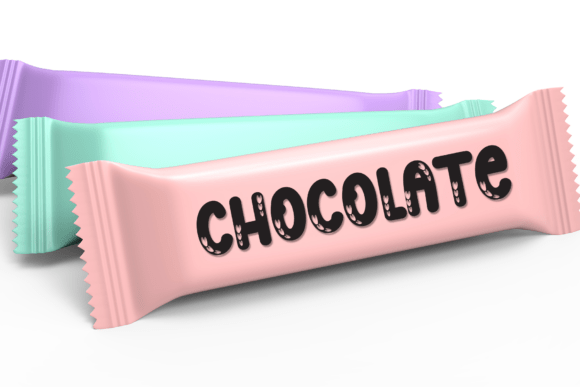 Lovely Bubble Font PNG with transparent background - Preview 3