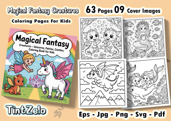 Magical Fantasy Creatures Coloring Pages