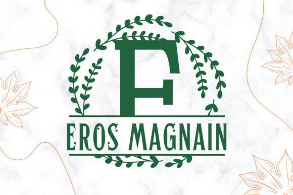 Majestelle Split Monogram Font PNG with transparent background - Preview 1