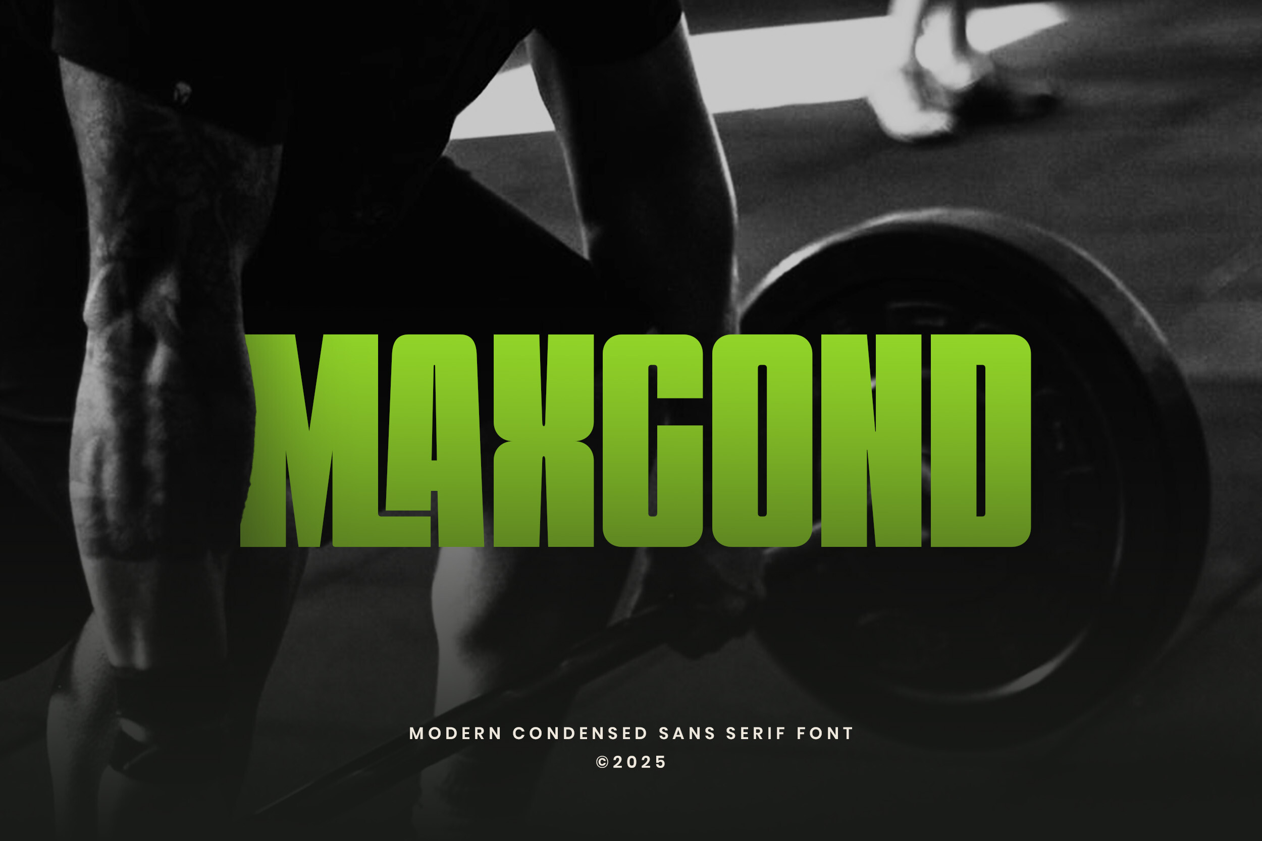 Maxcond font preview