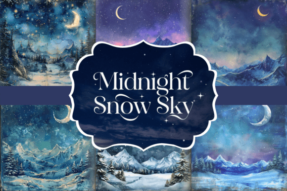Midnight Snow Sky