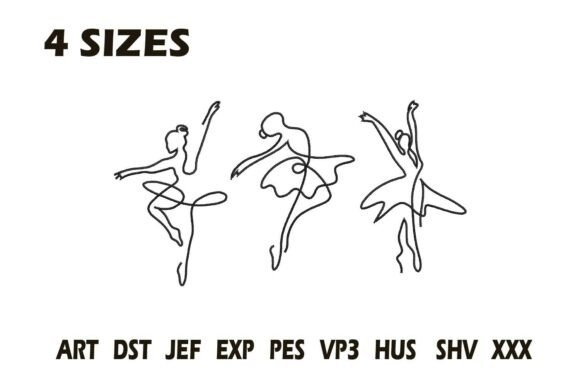 Minimalist Ballet Dancers