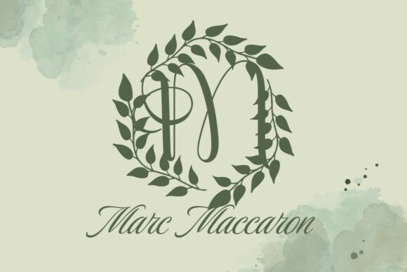 Monarcelle Monogram Font PNG with transparent background - Preview 1