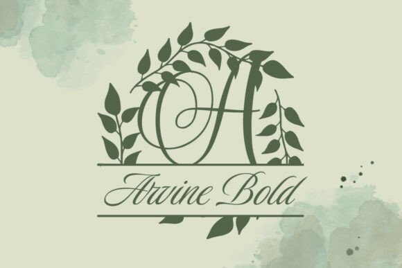 Monarcelle Split Monogram Font PNG with transparent background - Preview 1