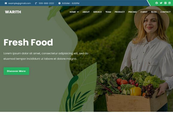 Organic Farm HTML Template