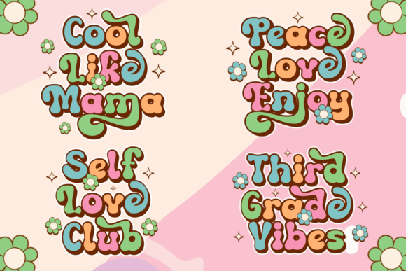 Retro Shade Font font preview - 2