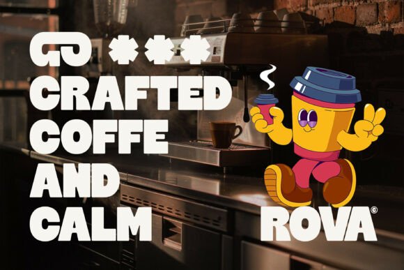 Rova Font PNG with transparent background - Preview 1