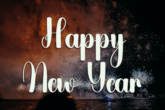 Santa Ballpoint Font PNG with transparent background - Preview 4