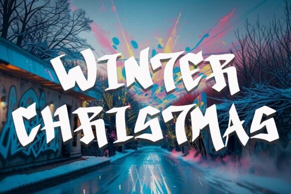 Santoria Graffiti Font PNG with transparent background - Preview 1