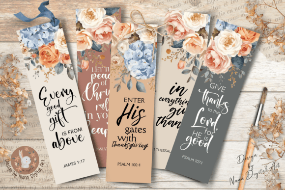 Scripture Bookmarks/ Printable Set #557