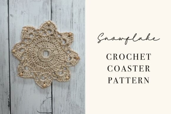 Snowflake Crochet Christmas Coasters