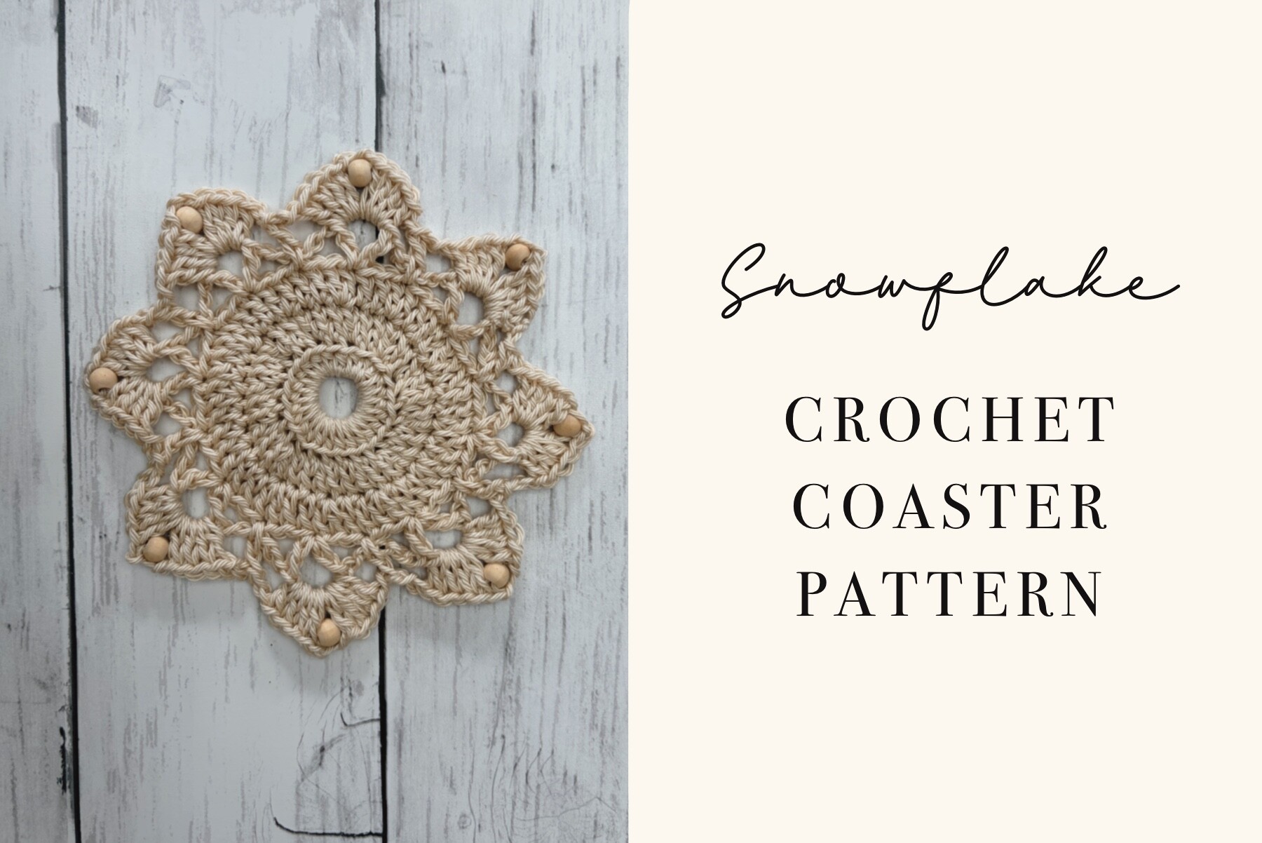 Snowflake Crochet Christmas Coasters