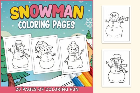Snowman Coloring Pages for Kids
