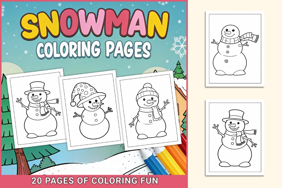 Snowman Coloring Pages for Kids