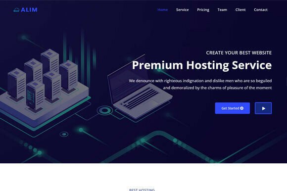 Web Hosting HTML Template