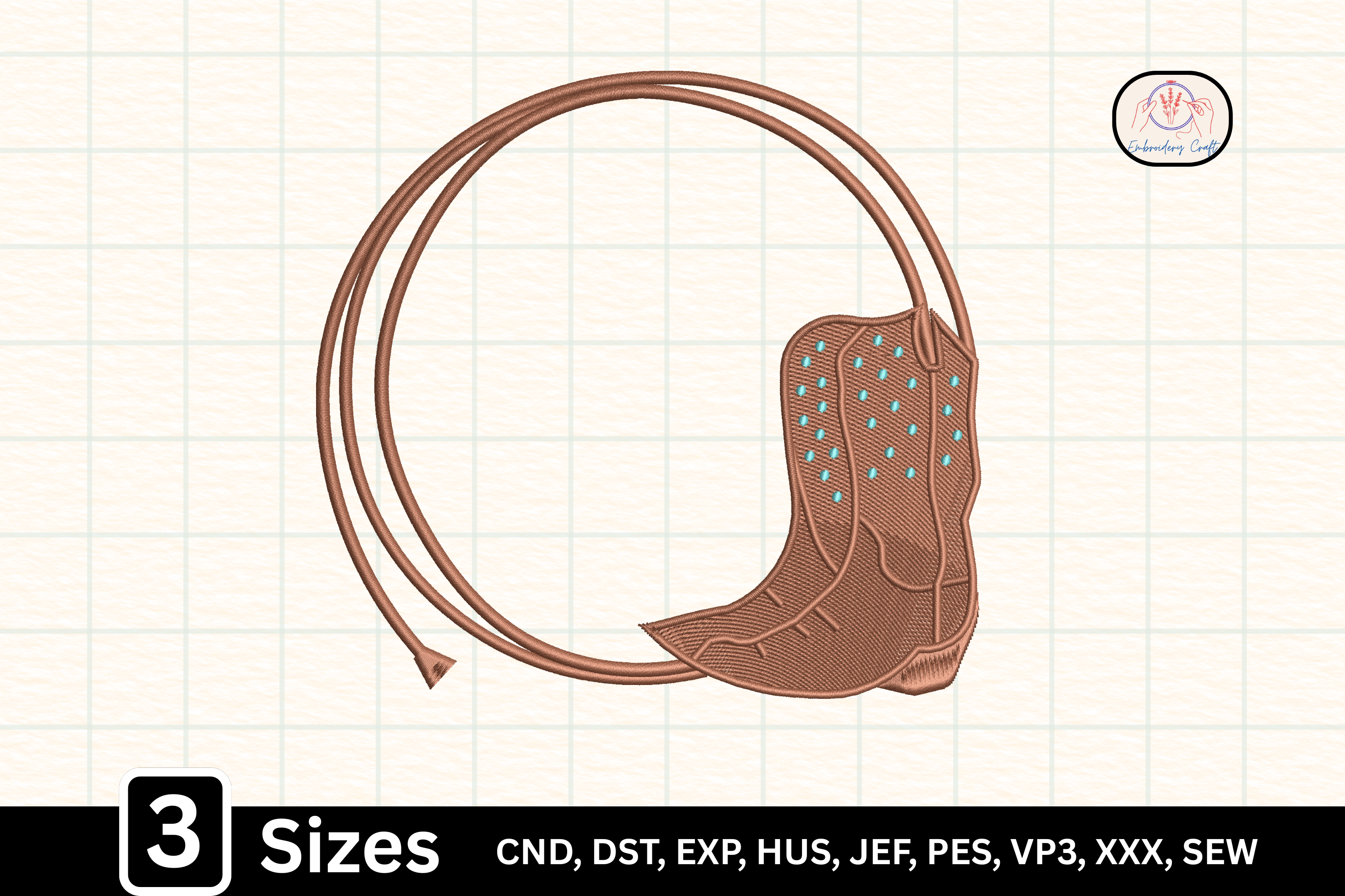 Western Country Rodeo Cowboy Boot Rope