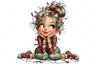 Whimsical Christmas Girl Clipart Graphic by CraftNest · Creative Fabrica