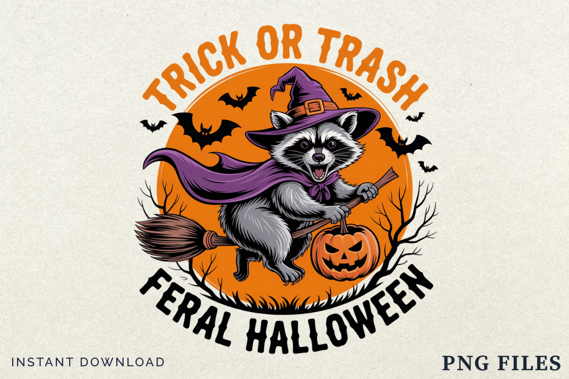 Trick or Trash Halloween Png Design, Graphic by CraftLab Digital ...