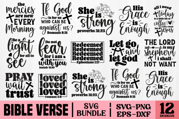 29446 Bible Verse Svg Designs & Graphics