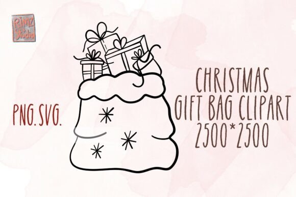 Christmas Gift Bag SVG
