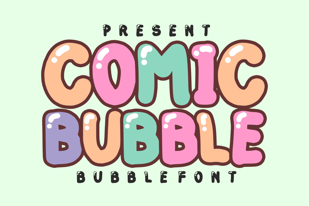 Comic Bubble Font - photo 1