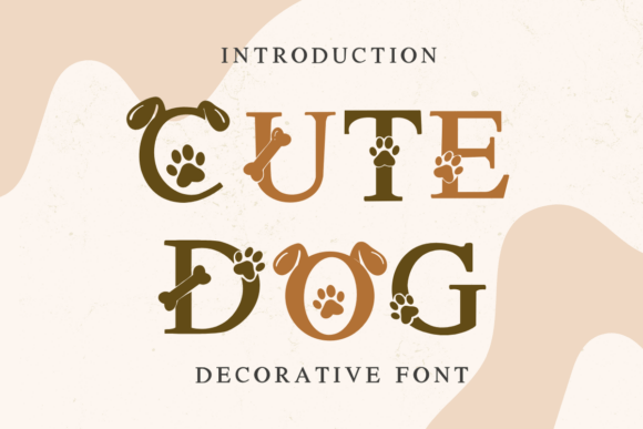 Preview specimen of Cute Dog decorative font