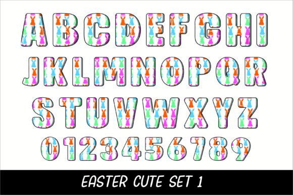 Easter Egg Cute Font - Preview 1