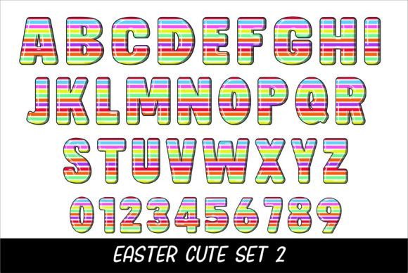 Easter Egg Cute Font - Preview 2