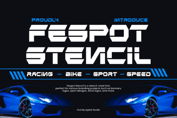 Fespot Stencil Sans Serif Font By IqsiartStudio