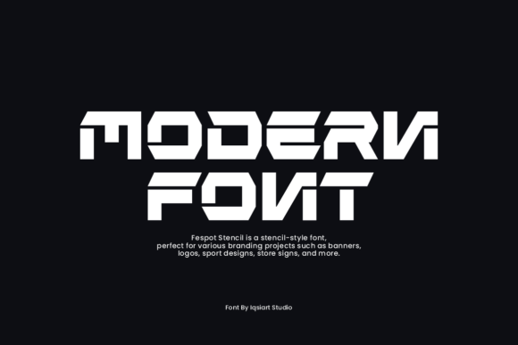 Fespot Stencil Font - Preview 2