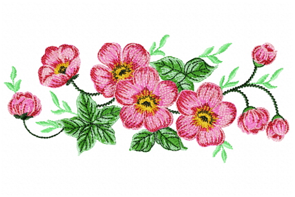 Flowers Embroidery Design