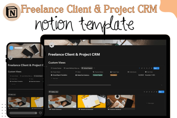 Freelance Client & Project CRM Notion
