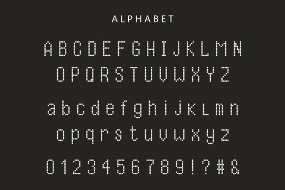 Gaming Square Font PNG with transparent background - Preview 1