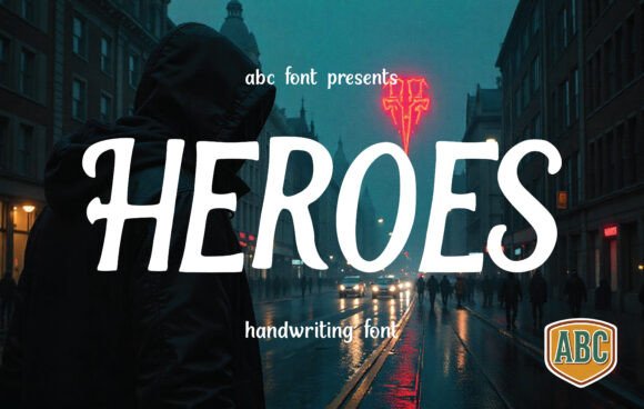 Heroes Script & Handwritten Font By ABC Font