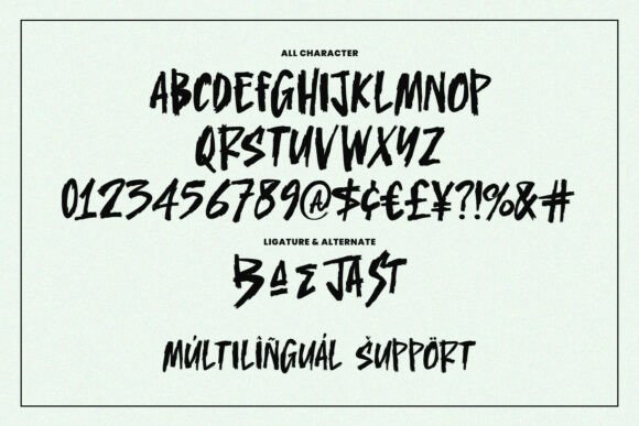 Jaber Maester Font PNG with transparent background - Preview 4